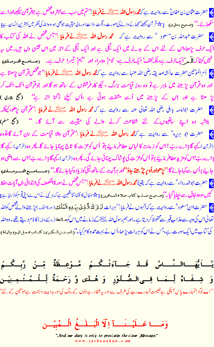 Quran essay questions